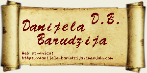 Danijela Barudžija vizit kartica